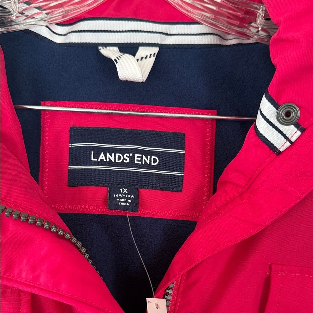 Lands' End Women's Pink Utility Jacket - Picture 2 of 8